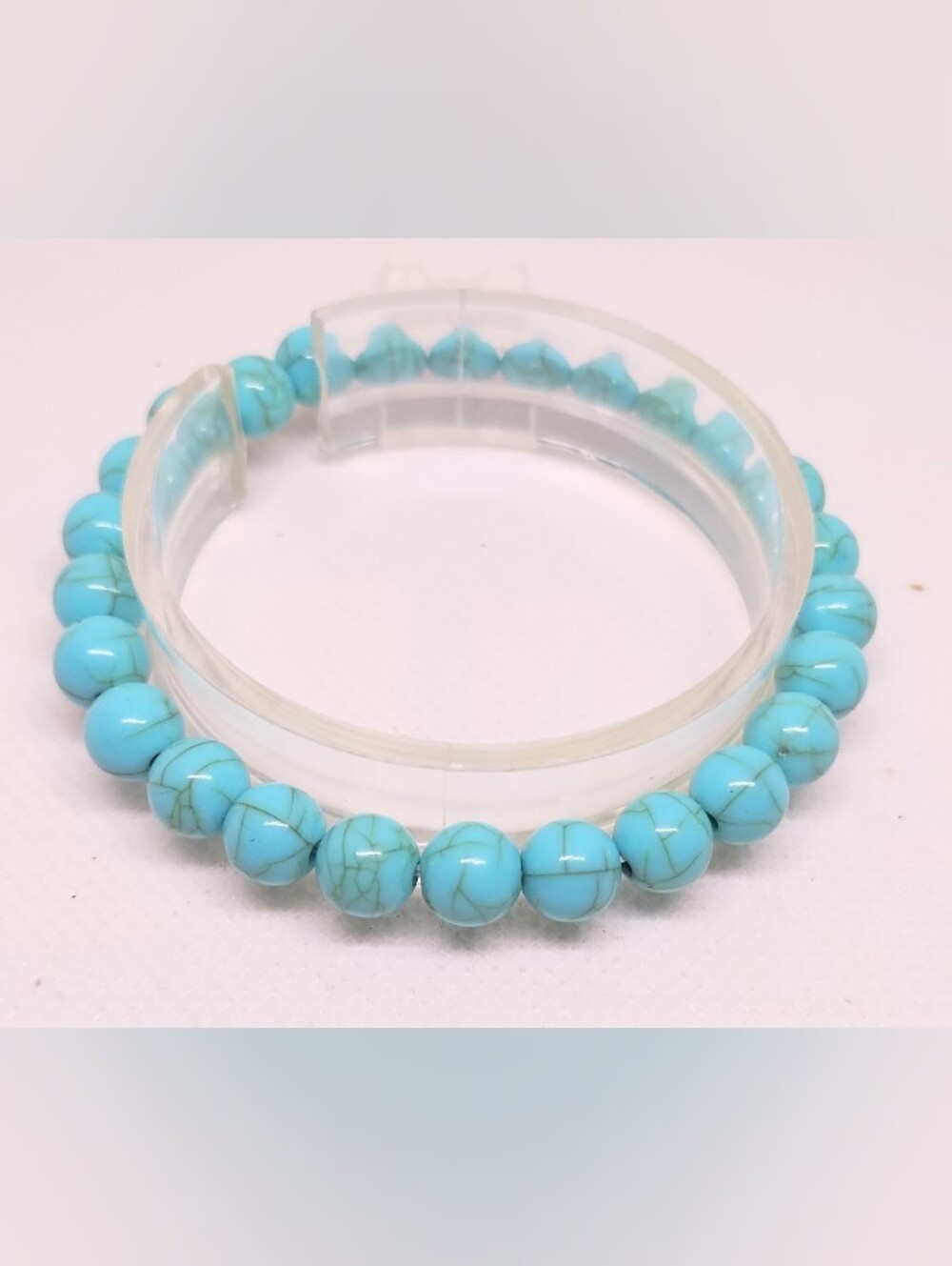 Men's Bracelet Beaded Turquoise Beads Jewelry New G30